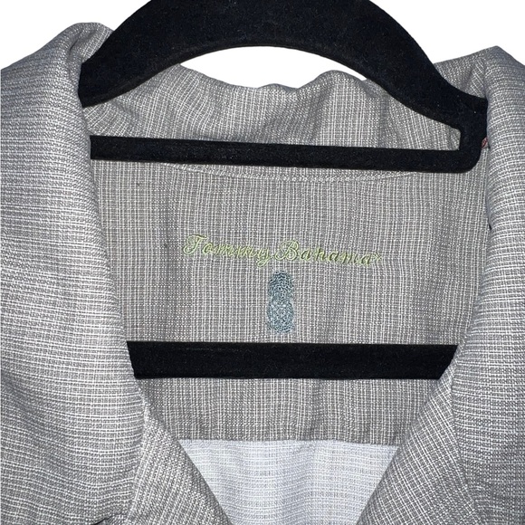 Tommy Bahama Taupe 100% Silk Hawaiian Short Sleeve Shirt Men’s Size 2XT - Picture 3 of 4